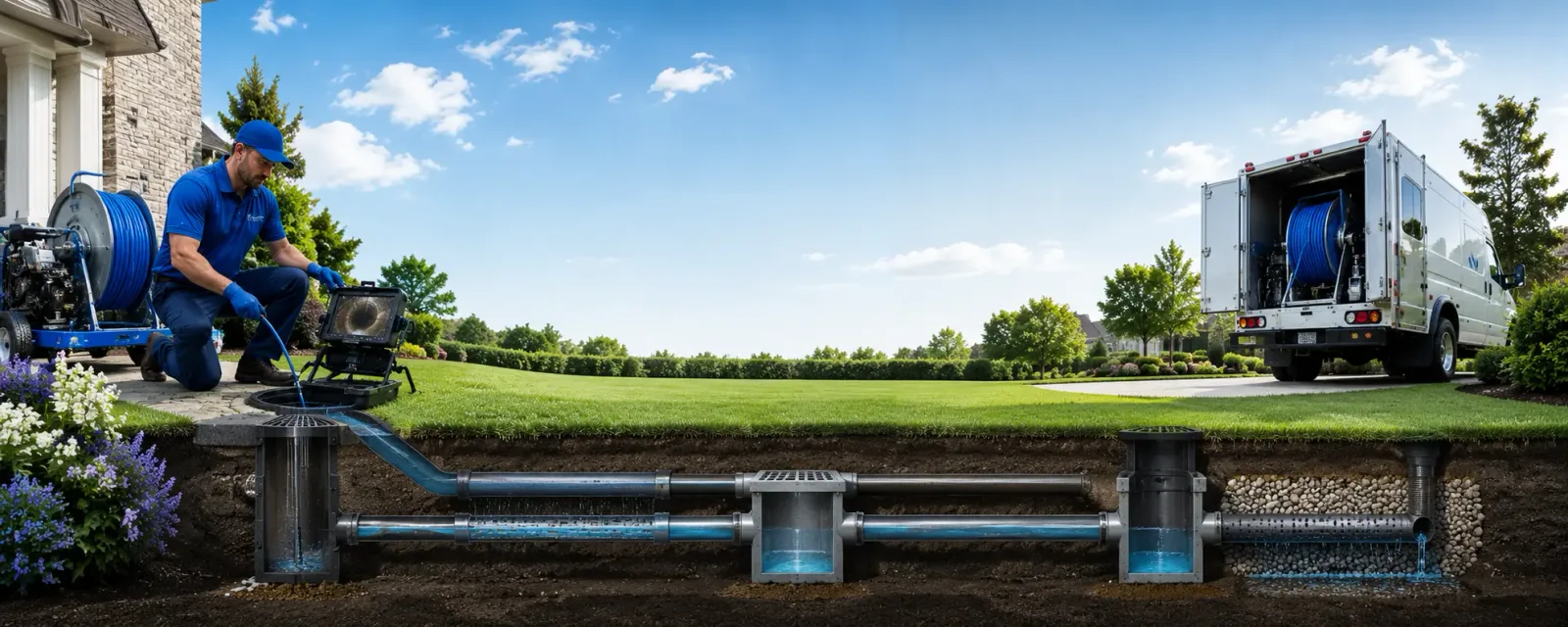 Outdoor drain cleaning information for Harrisburg, NC